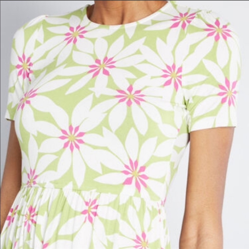 MODCLOTH ENSEMBLE OBSERVATION DRESS NWT FLORAL S - Picture 2 of 7